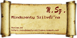 Mindszenty Szilvána névjegykártya